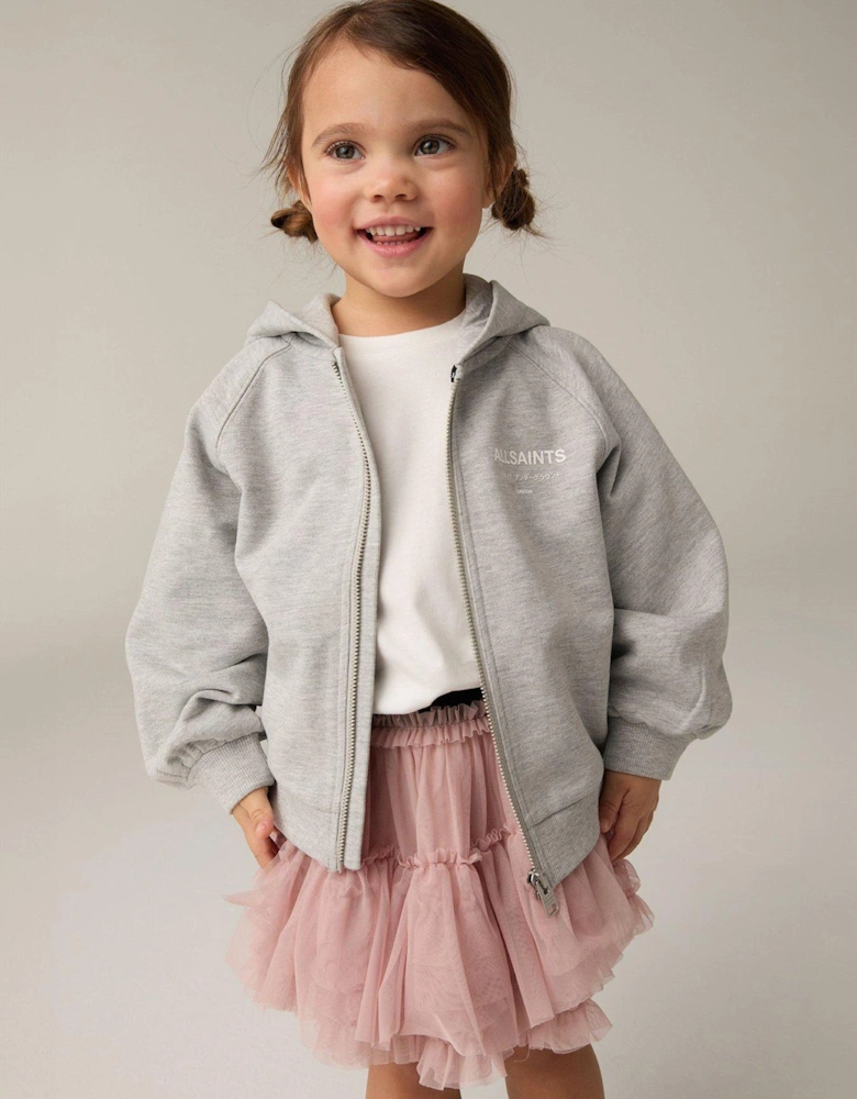 All Saints Zip Hoodie - Grey