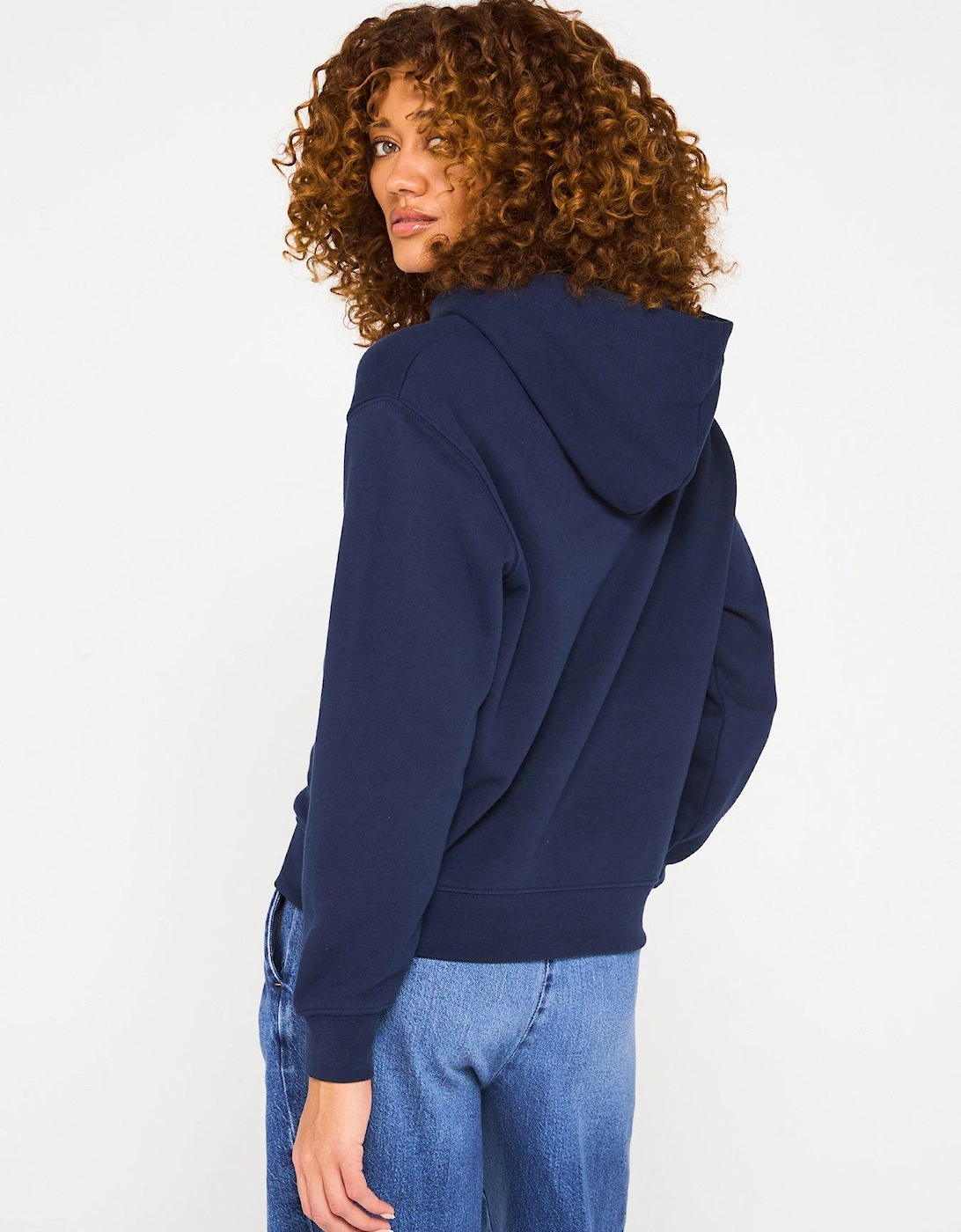 Chest Logo Hoodie - Navy