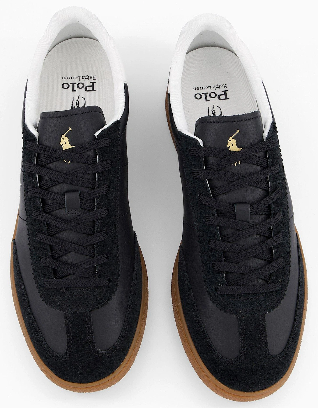 Heritage Court 110 Leather And Suede Trainers - Black/White