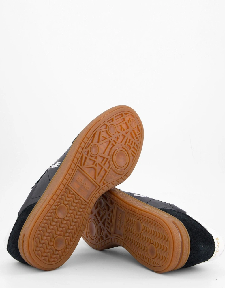Heritage Court 110 Leather And Suede Trainers - Black/White