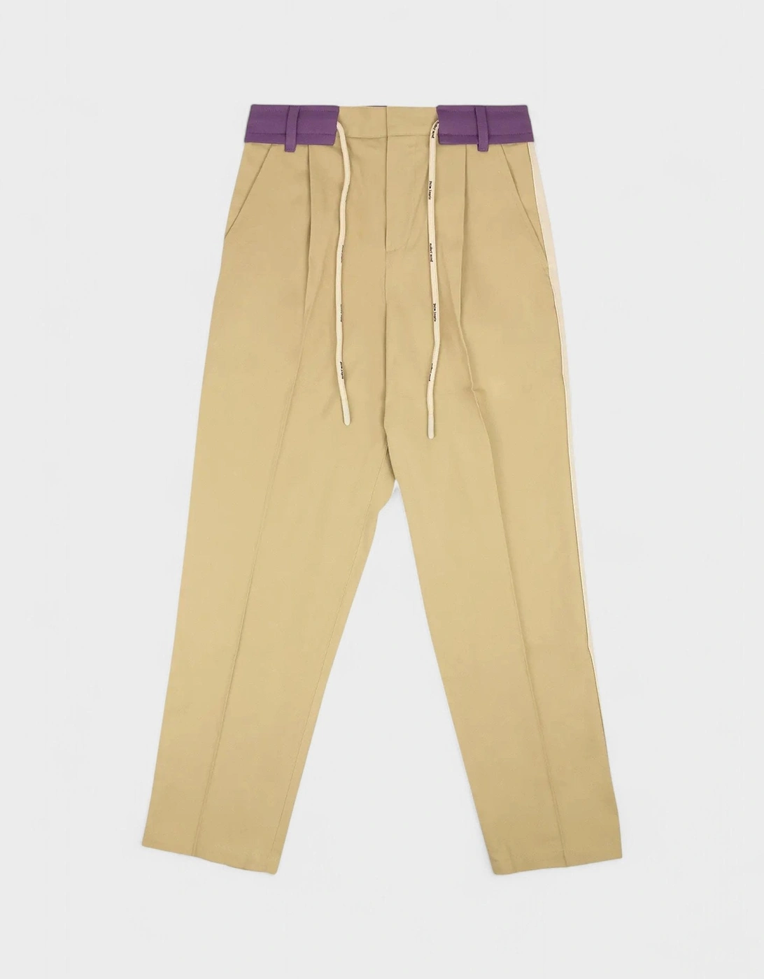 Palm Angels Men's Tan Track Belt Pants Beige - Size: 42/Regular