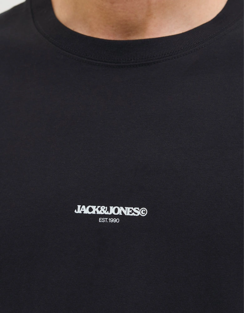 Originals Tavira Poster Short Sleeve Crew Neck Tee Black