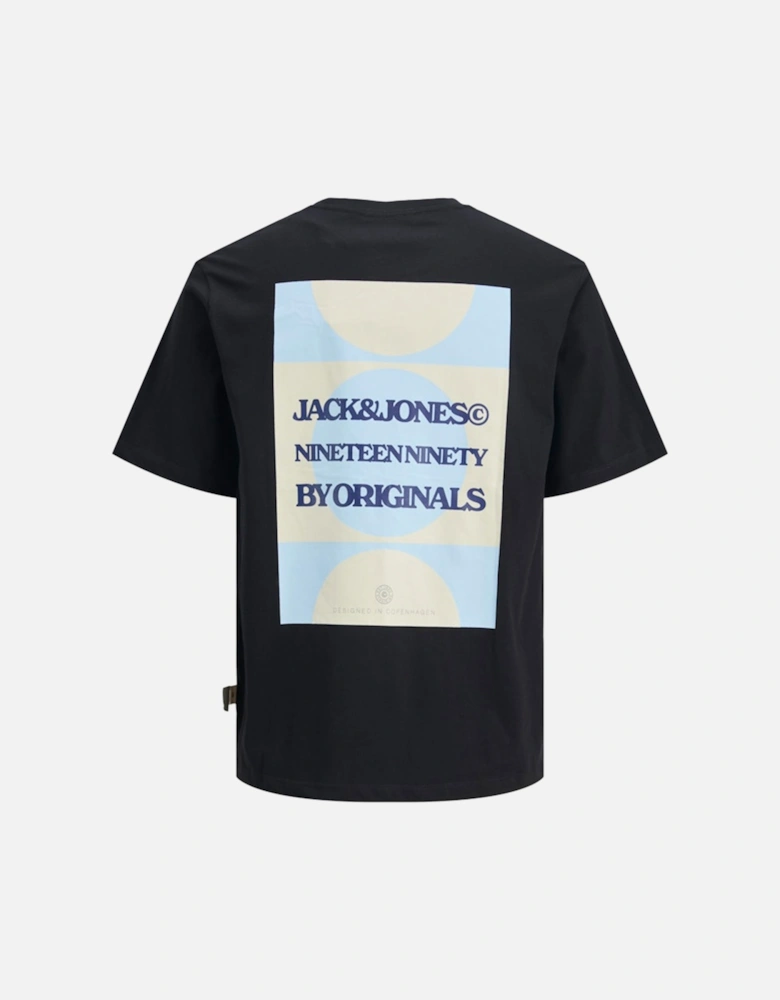 Originals Tavira Poster Short Sleeve Crew Neck Tee Black