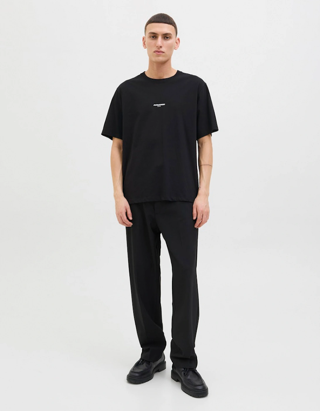 Originals Tavira Poster Short Sleeve Crew Neck Tee Black