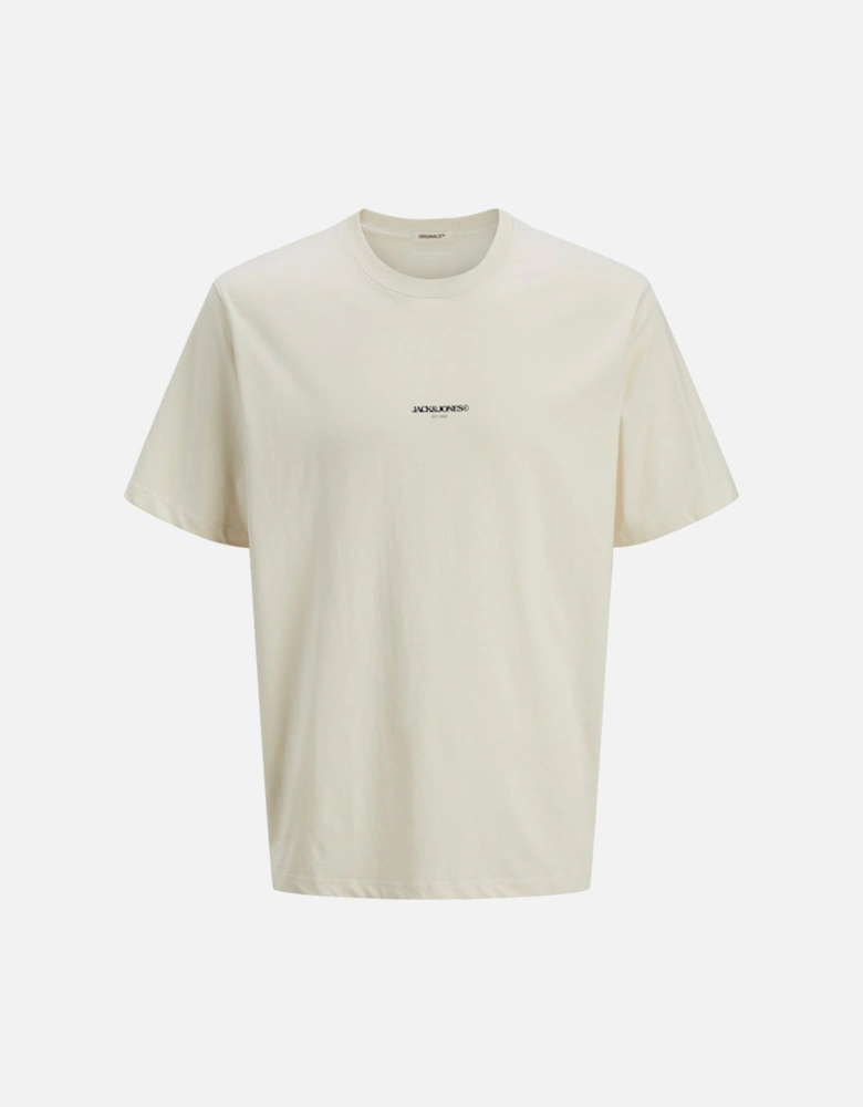 Originals Tavira Poster Short Sleeve Crew Neck Tee Antique White
