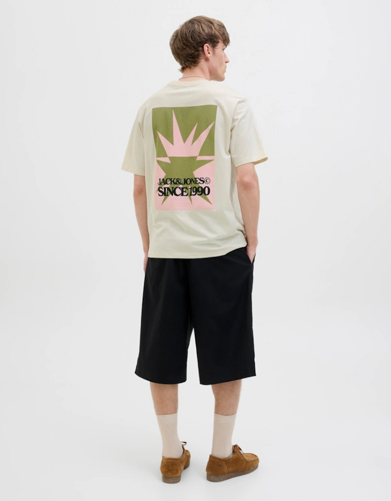 Originals Tavira Poster Short Sleeve Crew Neck Tee Antique White