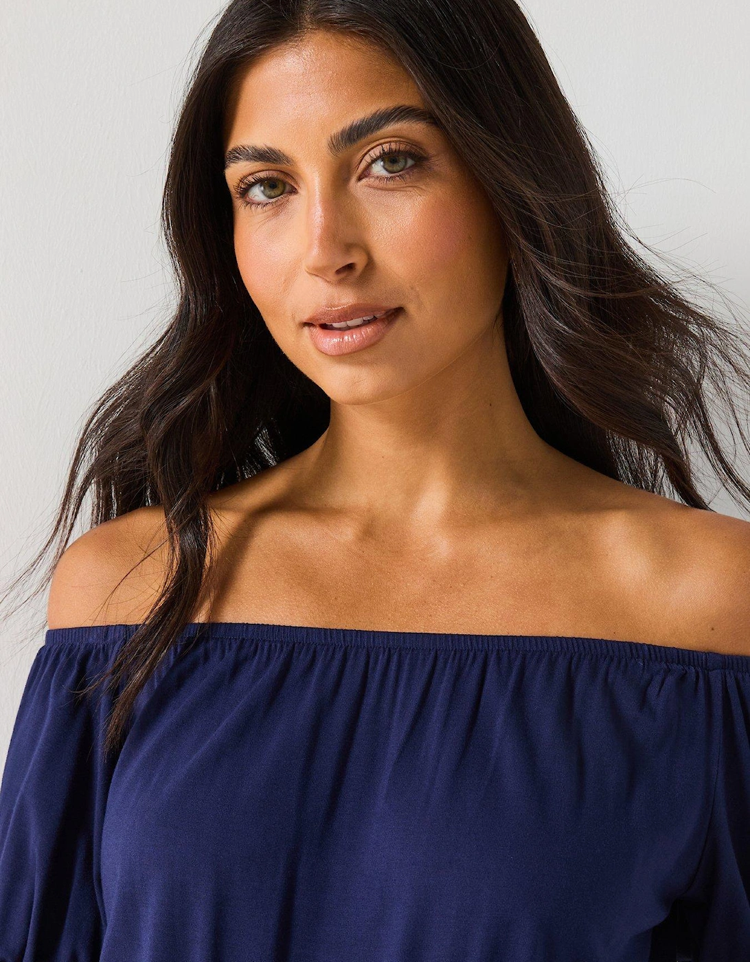 Bardot Tiered Midaxi Dress - Navy