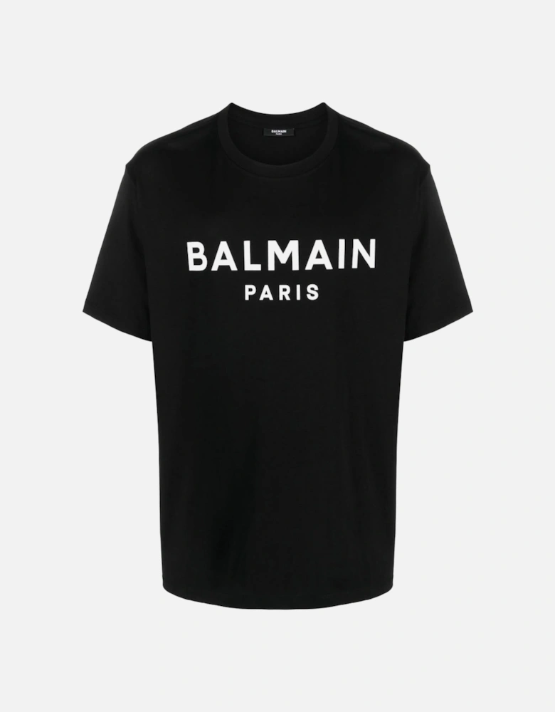 Paris Bold Brand Logo Black T-Shirt
