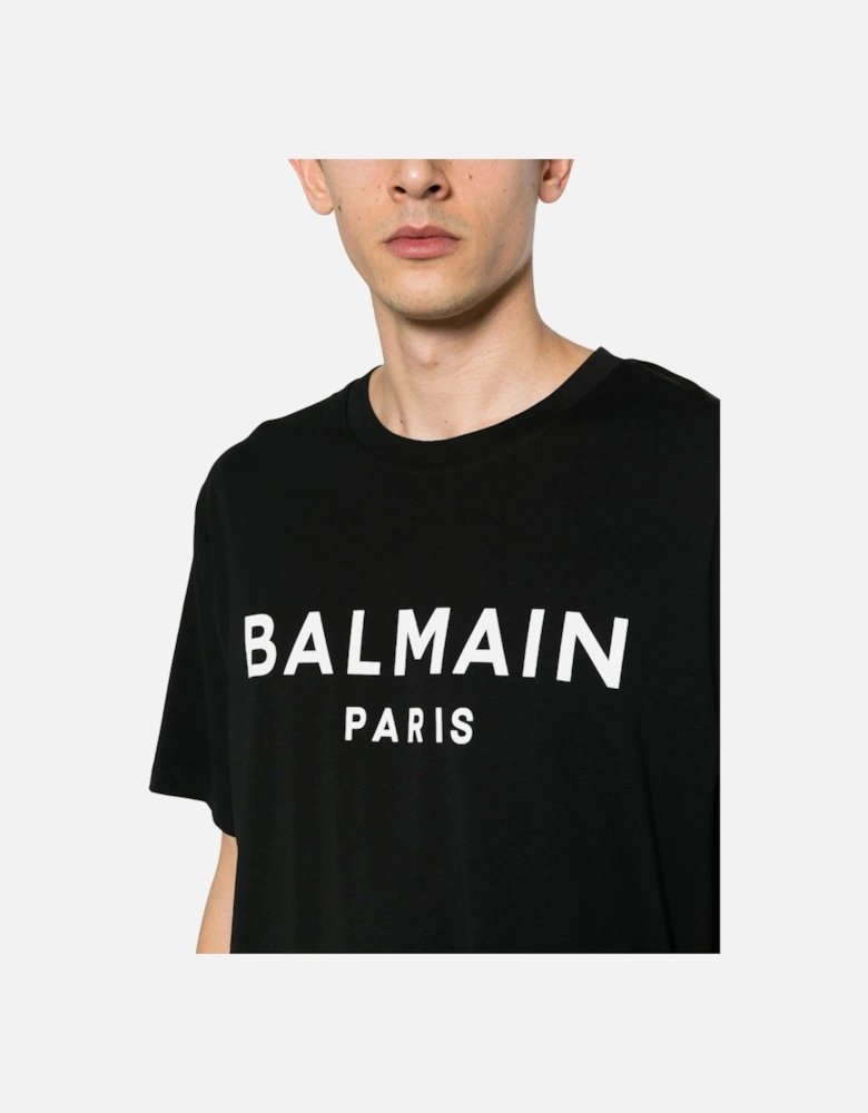 Paris Bold Brand Logo Black T-Shirt