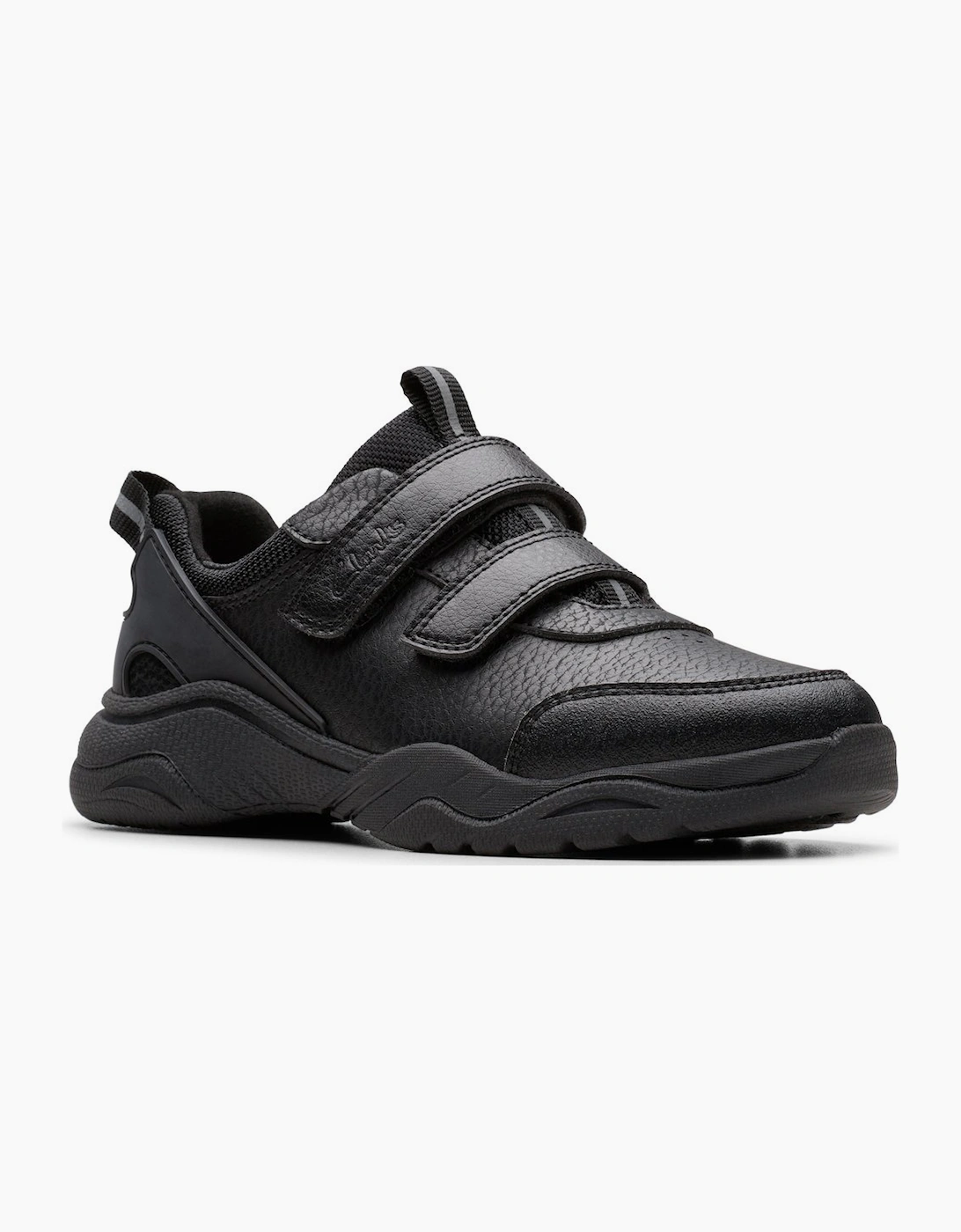 Clarks Girls Black 'S Feathershine K Sports Shoes  (Wide) 13.5/G Kids