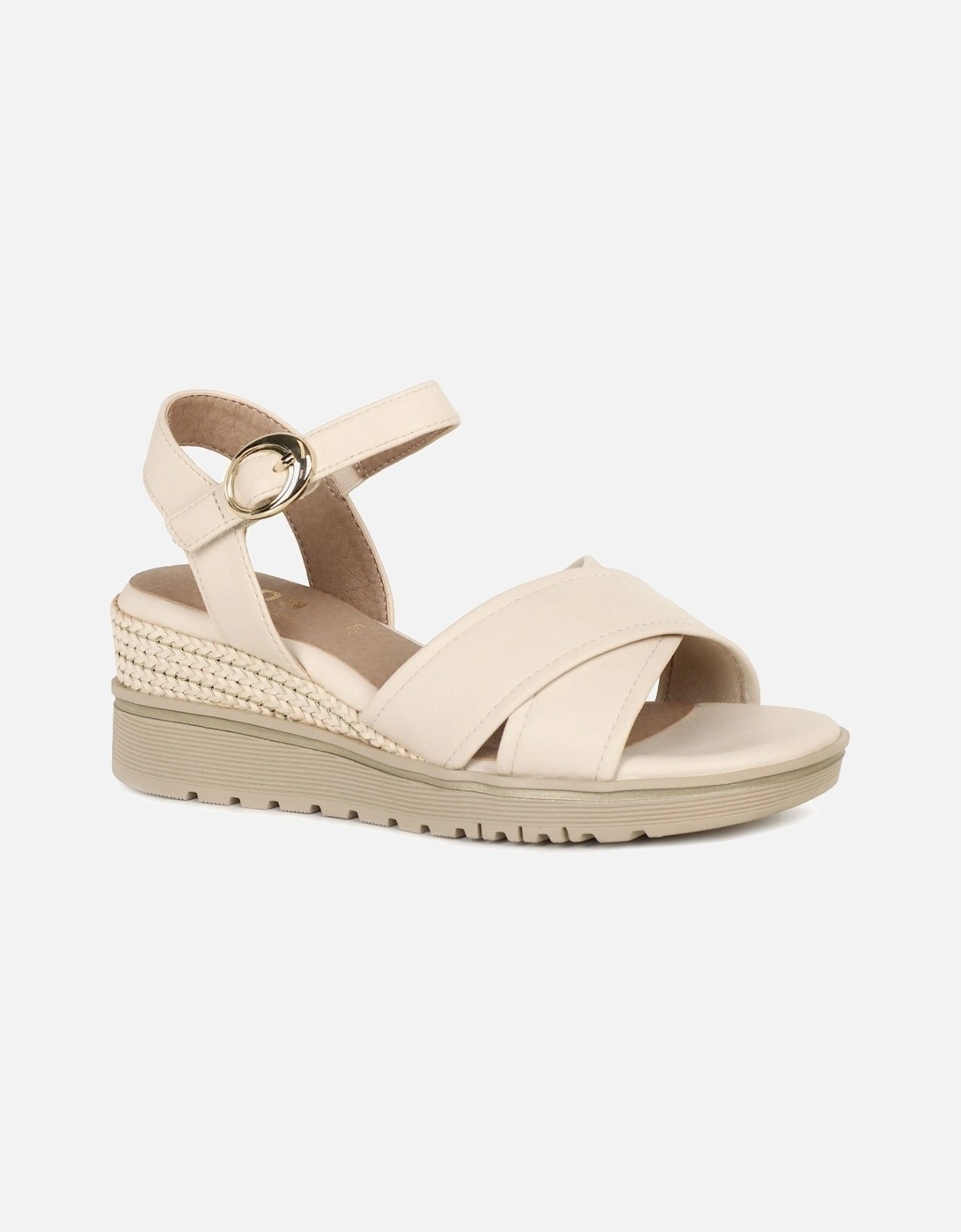 Softline Women's Raleigh Womens Wedge Heel Sandals - Tan - Size: 6