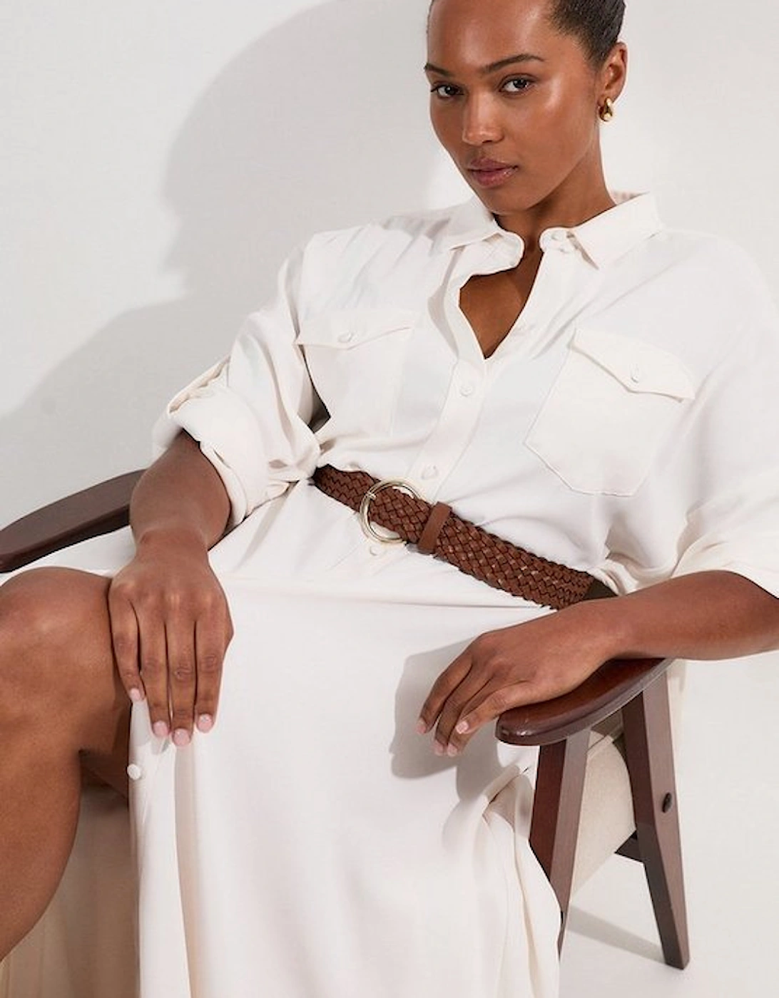 Lydia Millen Plus Size Maxi Shirt Dress, 2 of 1