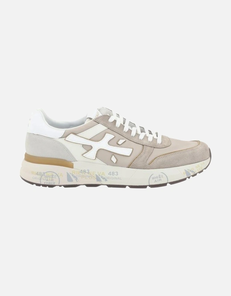 Mick 7213 Perforated Paneled Suede Sneakers Women - Cream