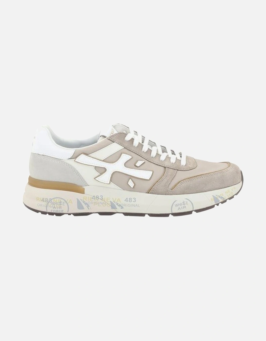 Mick 7213 Perforated Paneled Suede Sneakers Women - Cream, 5 of 4