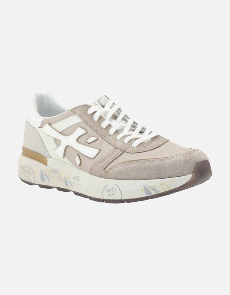 Mick 7213 Perforated Paneled Suede Sneakers Women - Cream