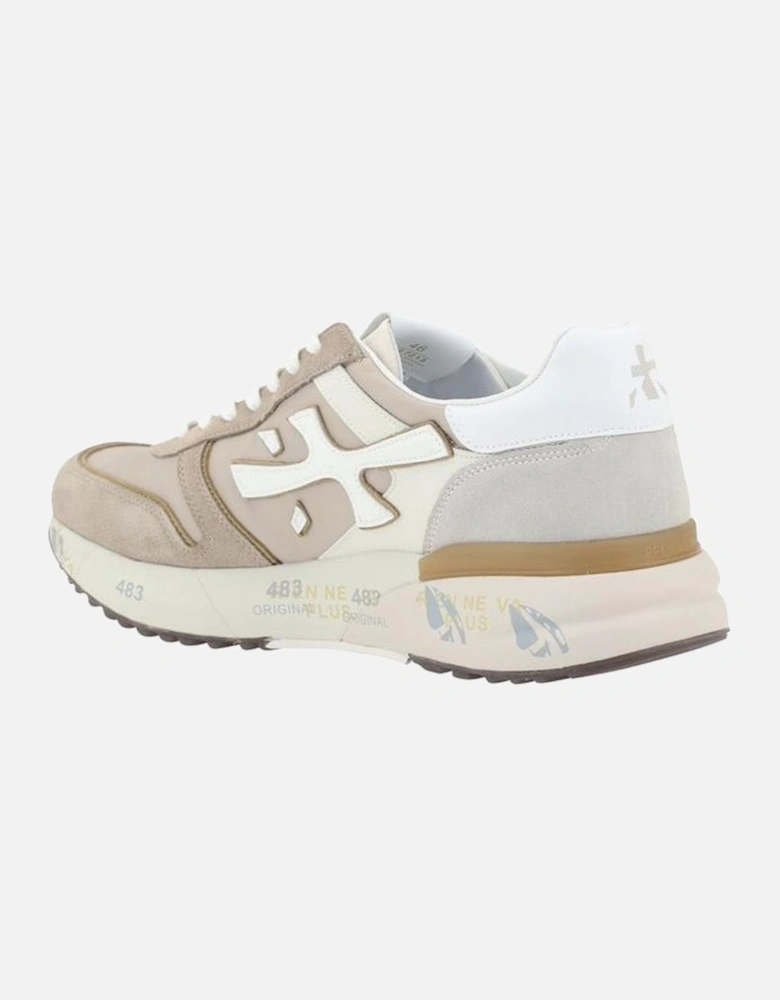 Mick 7213 Perforated Paneled Suede Sneakers Women - Cream