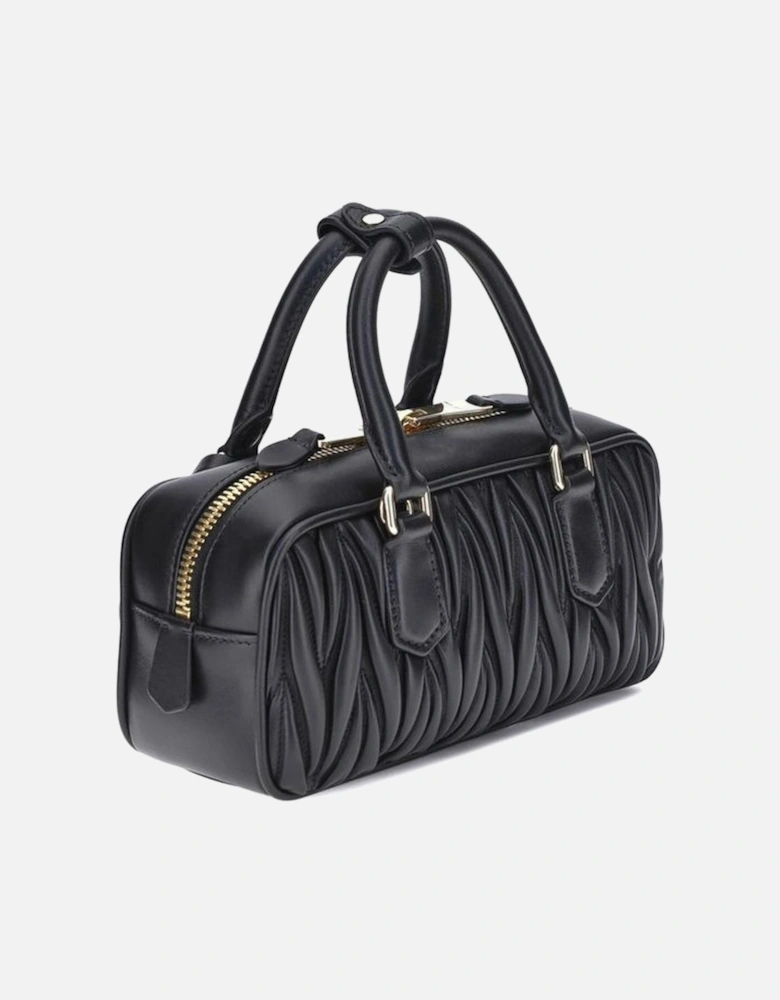 Arcadie Leather Matelasse Shoulder Bag Women - Black