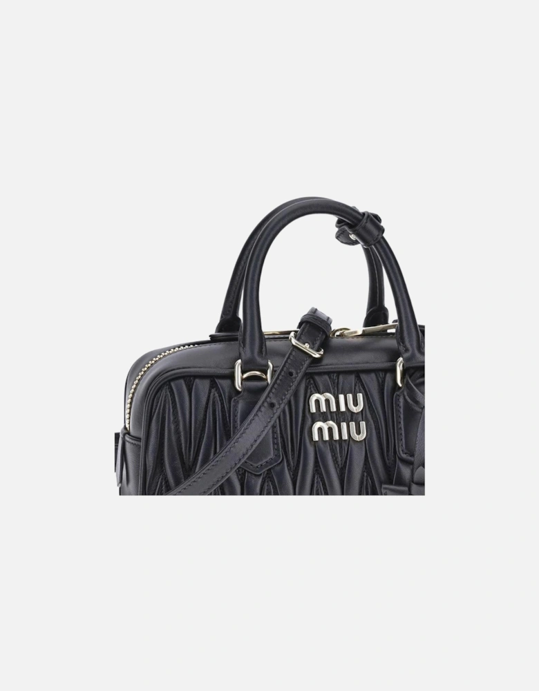 Arcadie Leather Matelasse Shoulder Bag Women - Black