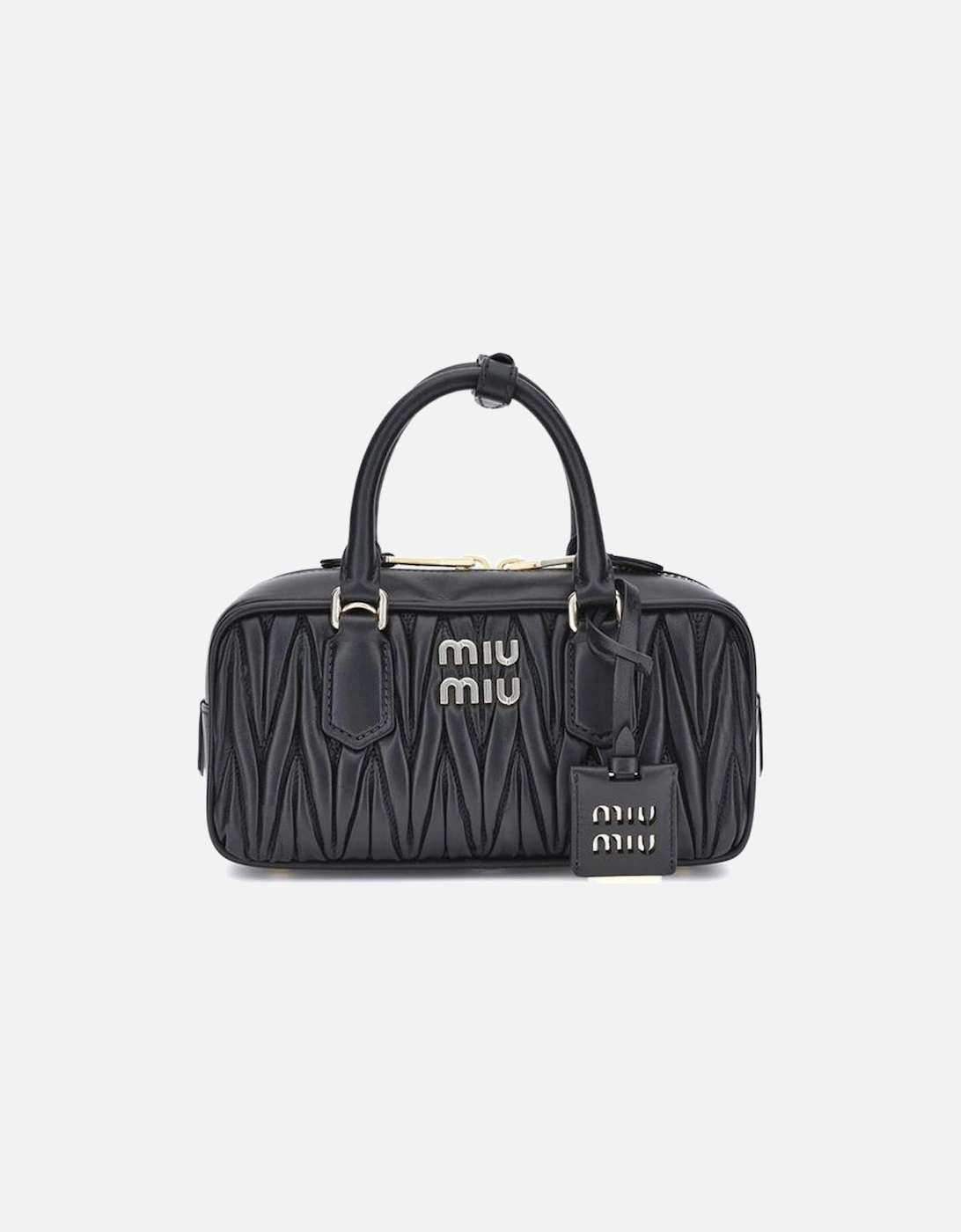 Arcadie Leather Matelasse Shoulder Bag Women - Black, 5 of 4