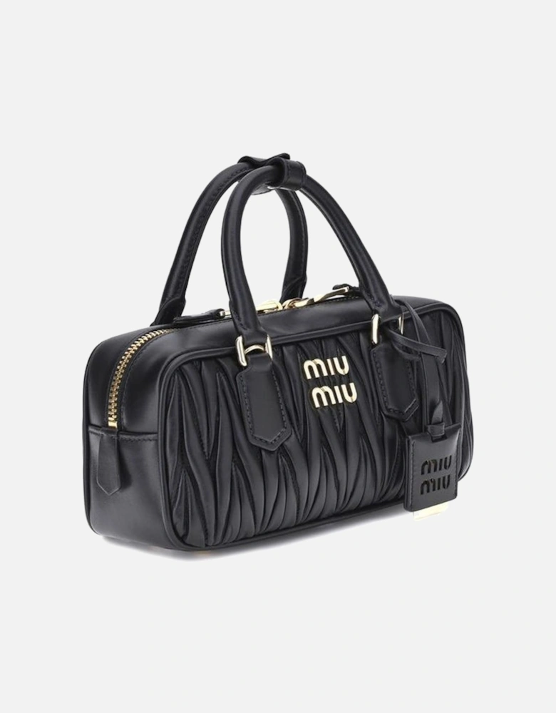 Arcadie Leather Matelasse Shoulder Bag Women - Black