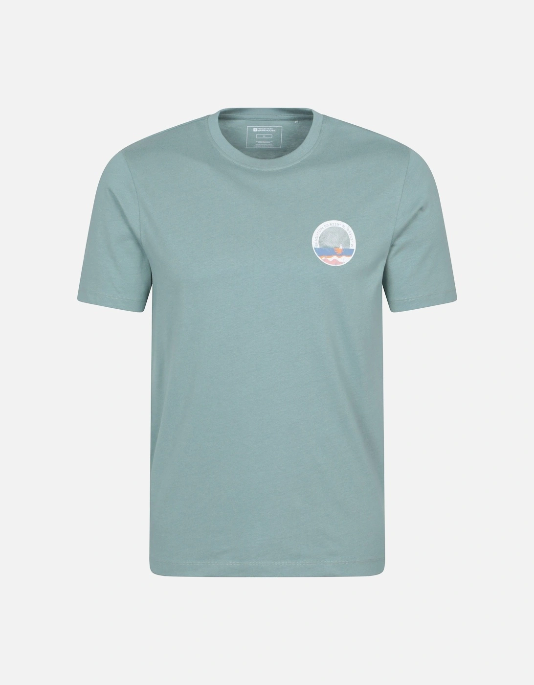 Mens Brighton Short-Sleeved T-Shirt, 5 of 4
