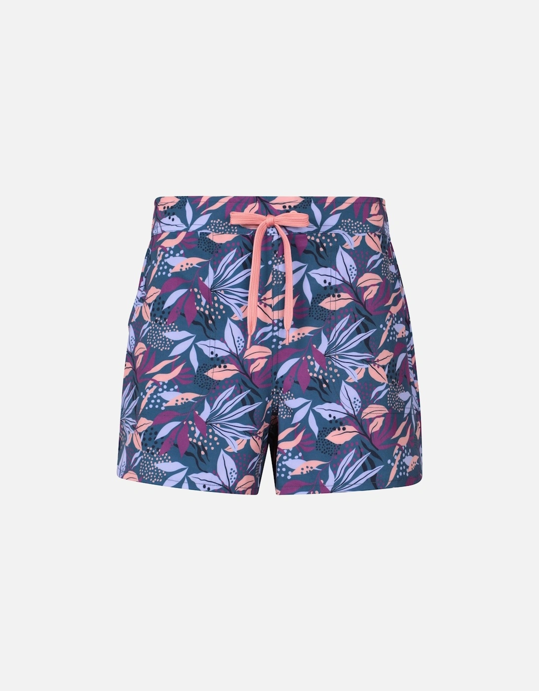 Womens/Ladies Floral Stretch Boardshorts, 5 of 4