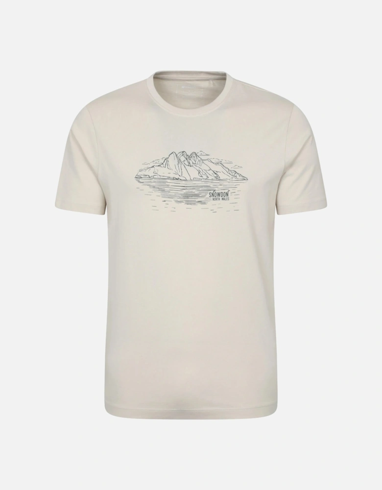 Mens Snowdon Mountain Short-Sleeved T-Shirt