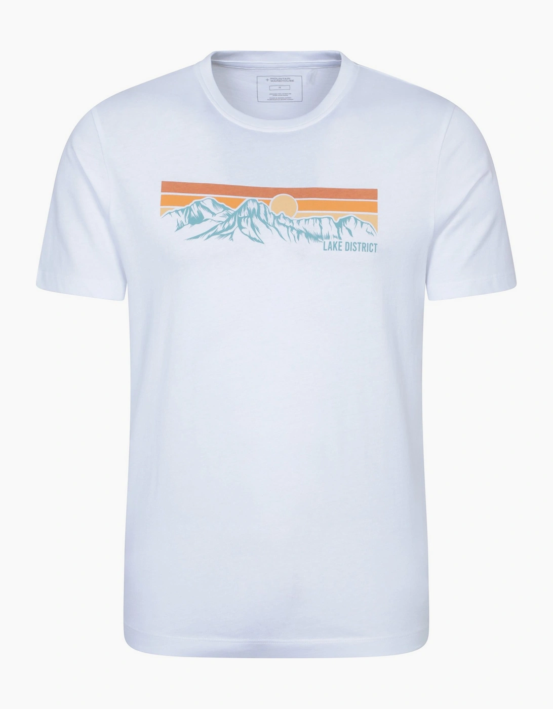 Mountain Warehouse Men's Mountain Warehouse Mens Lake District Mountain T-Shirt - White