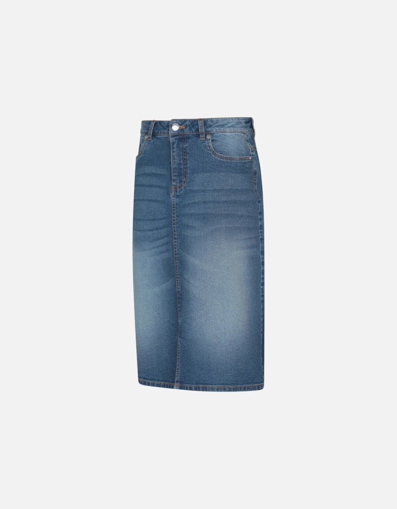 Womens/Ladies Ash Denim A-line Skirt