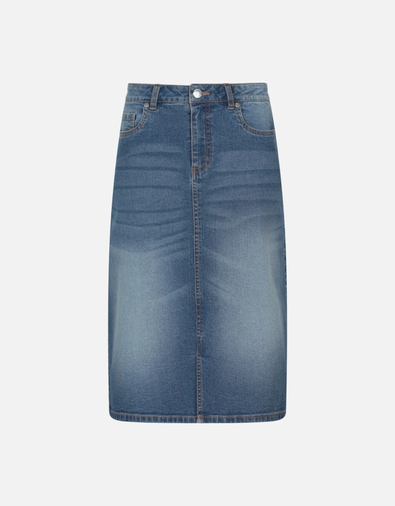 Womens/Ladies Ash Denim A-line Skirt