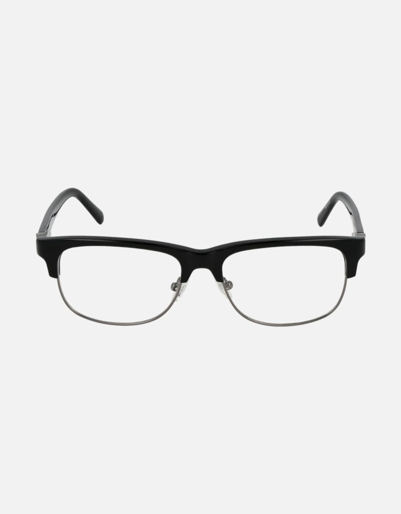 Browline Full-Rim Black Frame Glasses Women