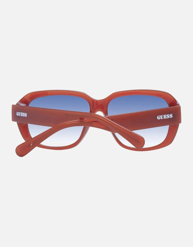 Square Gradient Blue Lens Sunglasses Women - Copper