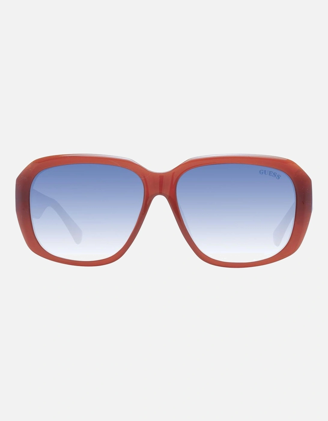 Square Gradient Blue Lens Sunglasses Women - Copper