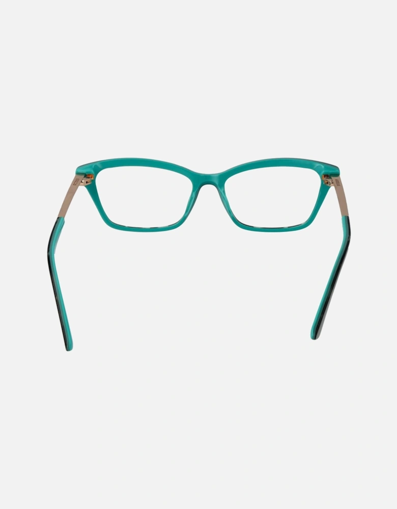 Rectangle Full-Rim Metal & Plastic Glasses Women - Black Frames