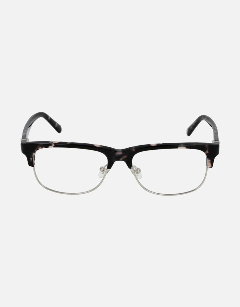 Browline Full-Rim Eyeglasses with Demo Lenses Women - Gray Frames