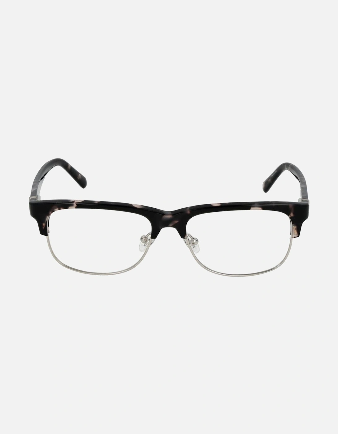 Browline Full-Rim Eyeglasses with Demo Lenses Women - Gray Frames