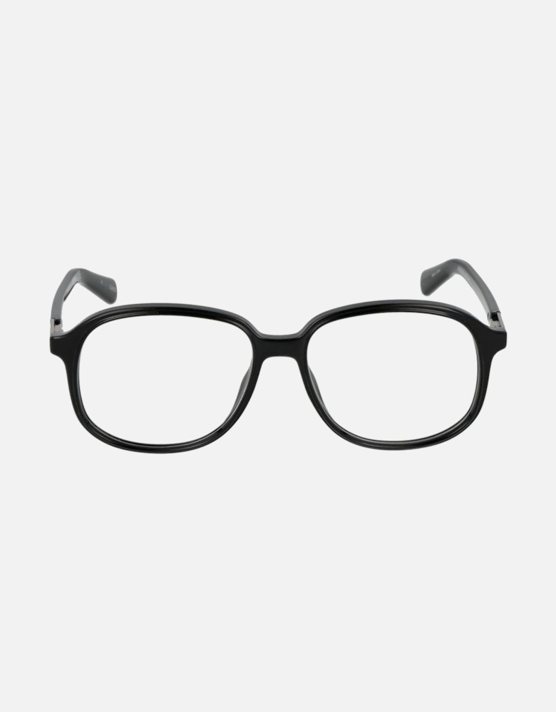 Full-Rim Round Plastic Eyeglasses Unisex - Black Frames