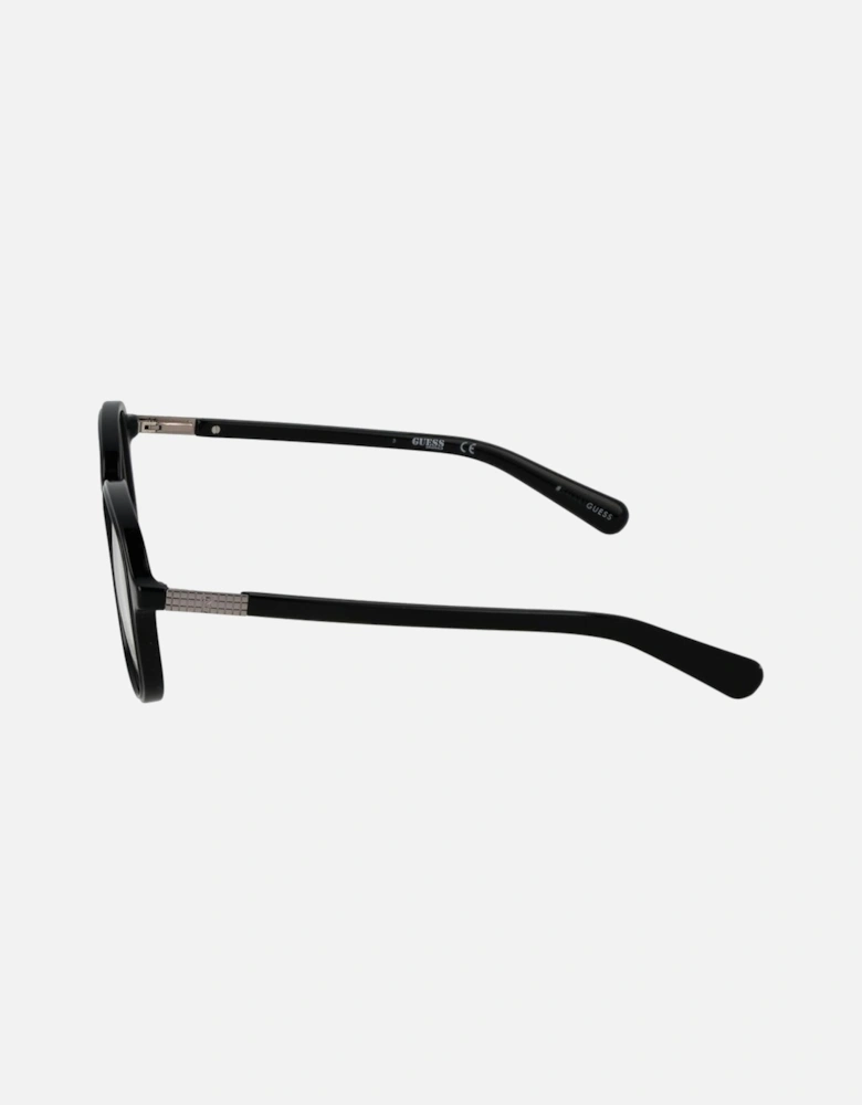 Full-Rim Round Plastic Eyeglasses Unisex - Black Frames