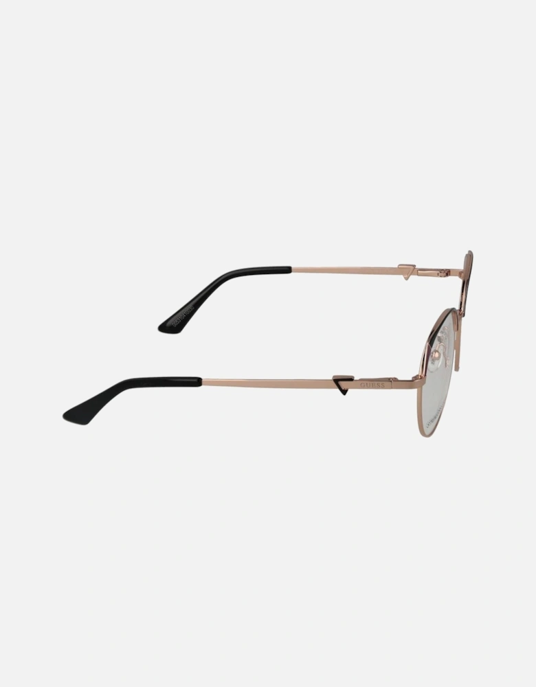 Full-Rim Cat Eye Metal Frame Glasses Women - Rose Gold