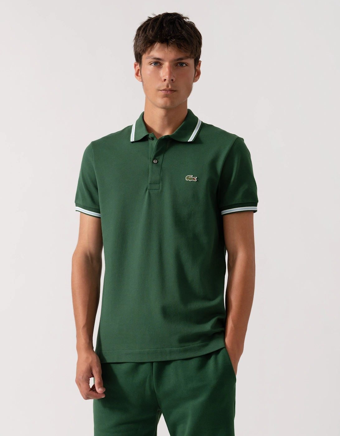 Mens Tipped Polo Shirt, 2 of 1