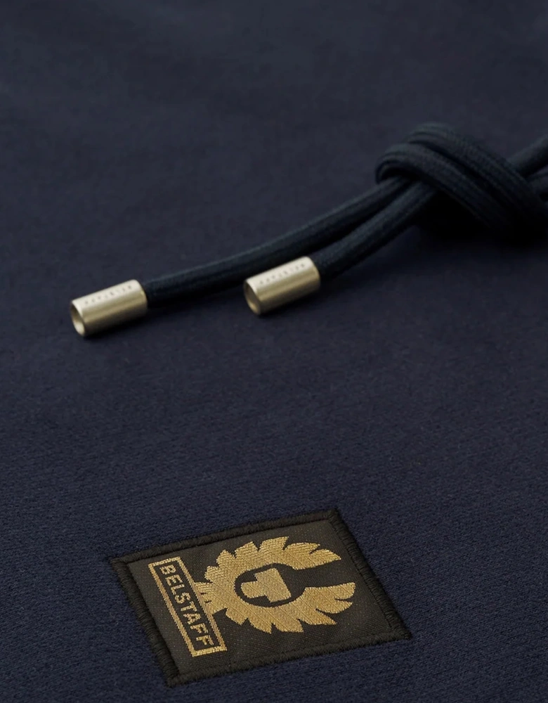 Patch Logo Hooded Top Navy