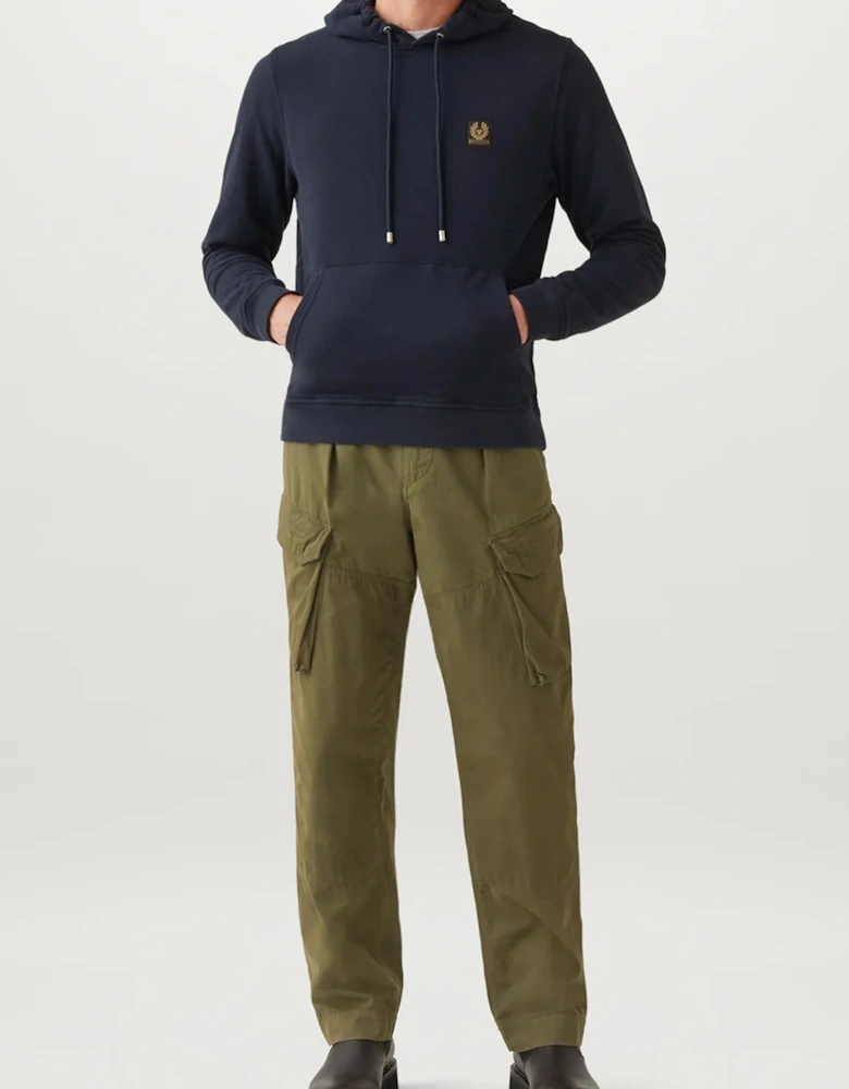Patch Logo Hooded Top Navy