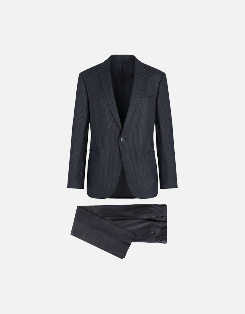 FLANNEL STRIPE 2 PIECE SUIT