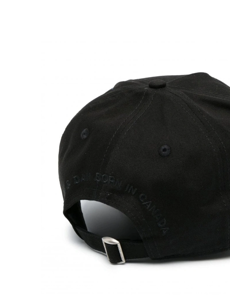 Tonal Flag Cap Black