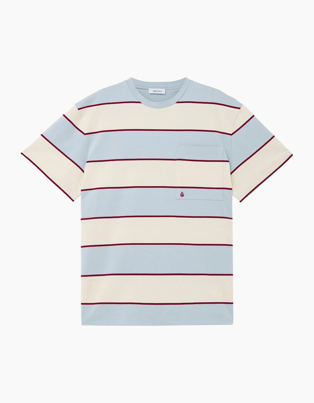 Alexander Mcqueen Men's Stripe T-shirt Cream - Size: 36