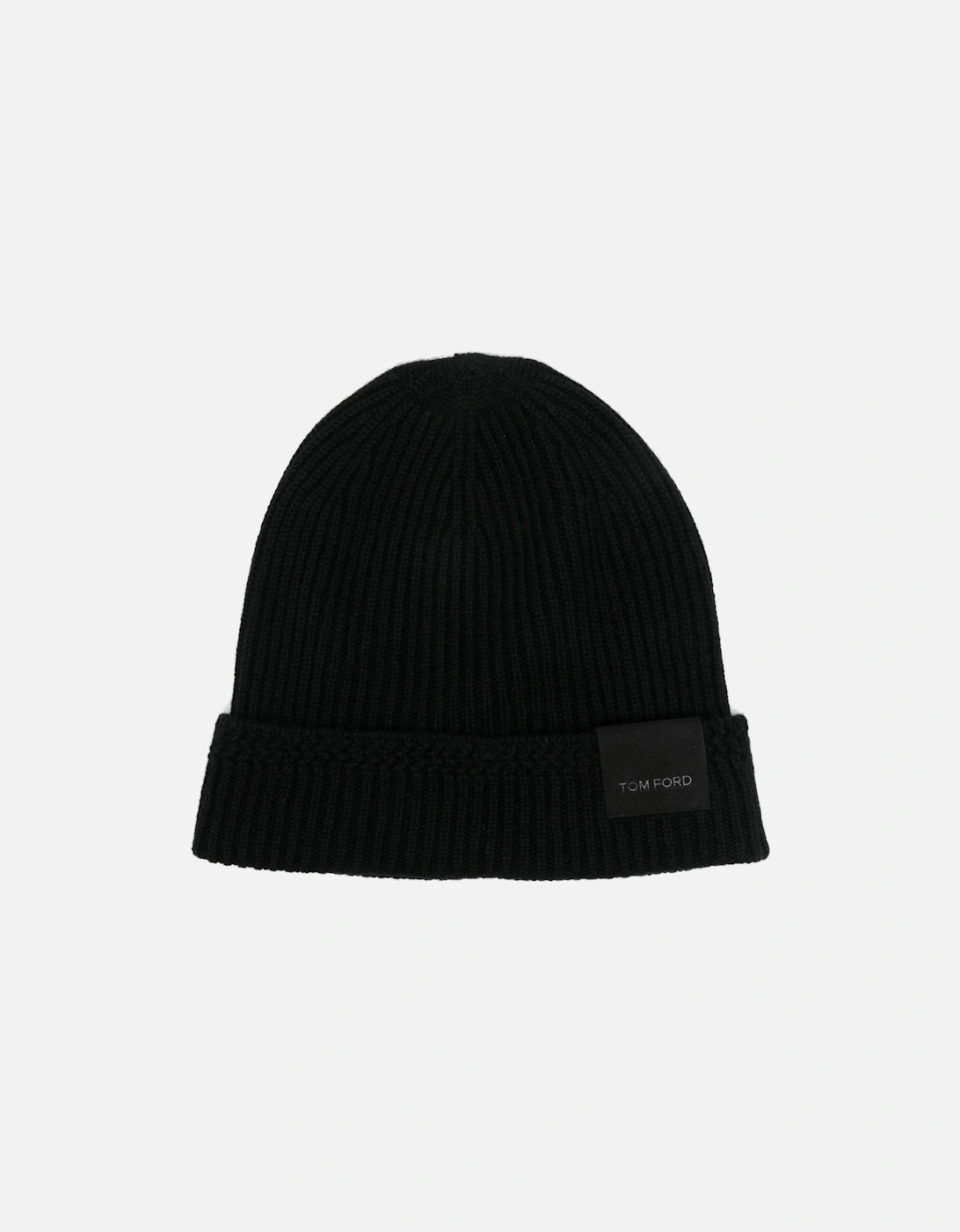 Cashmere Branded Hat Black, 3 of 2