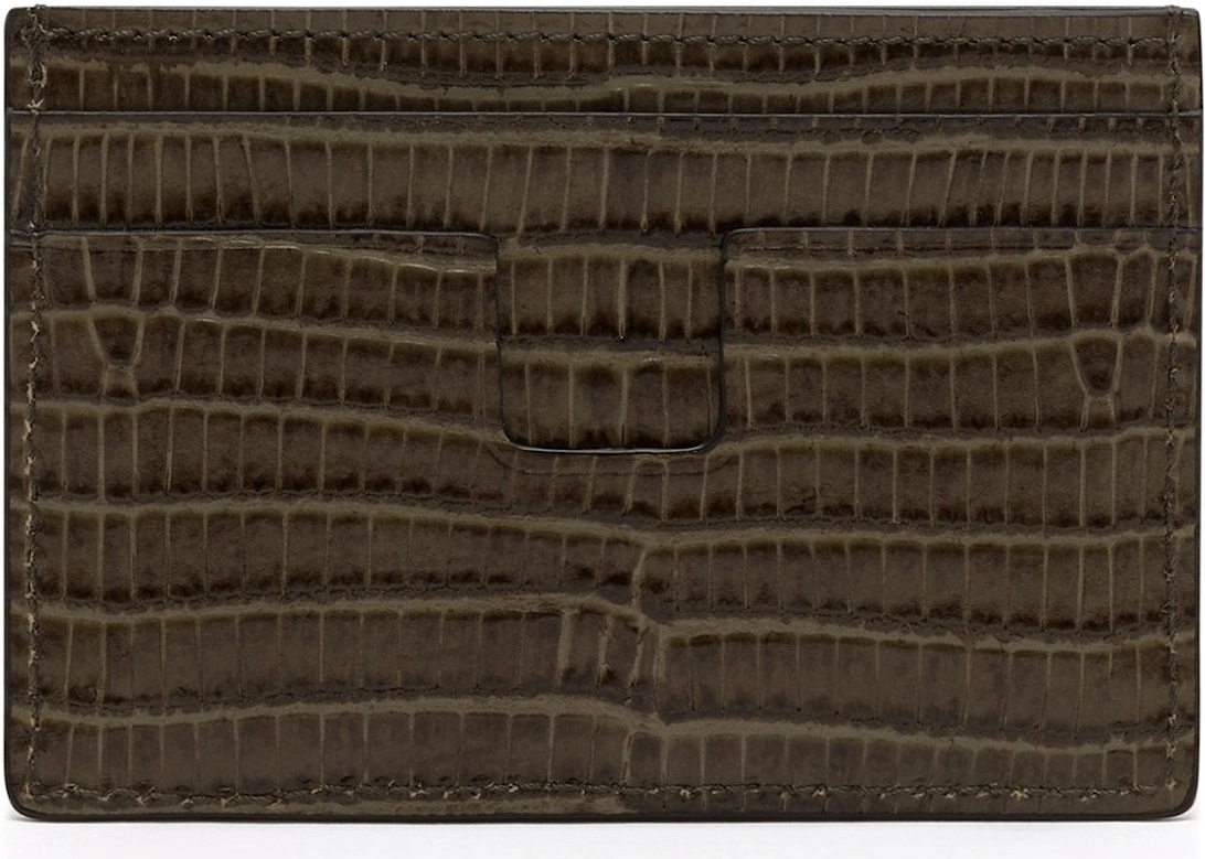 Printed Tejus T Line Cardholder Slate