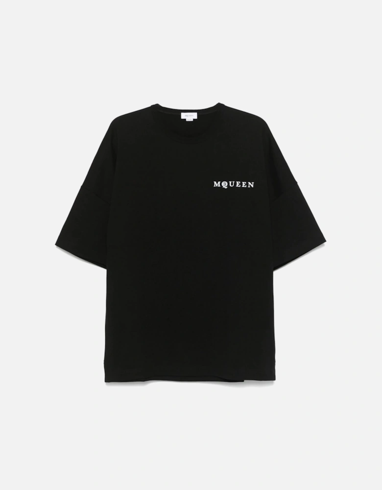 Exploded Logo Over Fit T-shirt Black