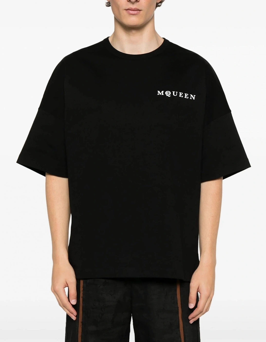 Exploded Logo Over Fit T-shirt Black