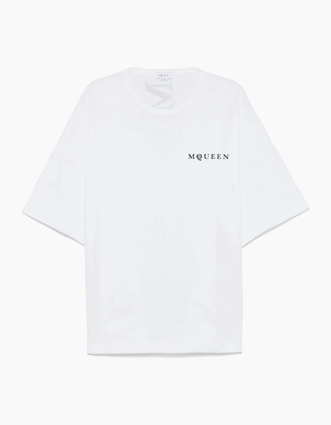 Alexander McQueen Alexander Mcqueen Men's Exploded Logo Over Fit T-shirt White